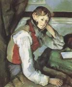 Paul Cezanne Boy with a Red Waistcoat (mk09) USA oil painting reproduction